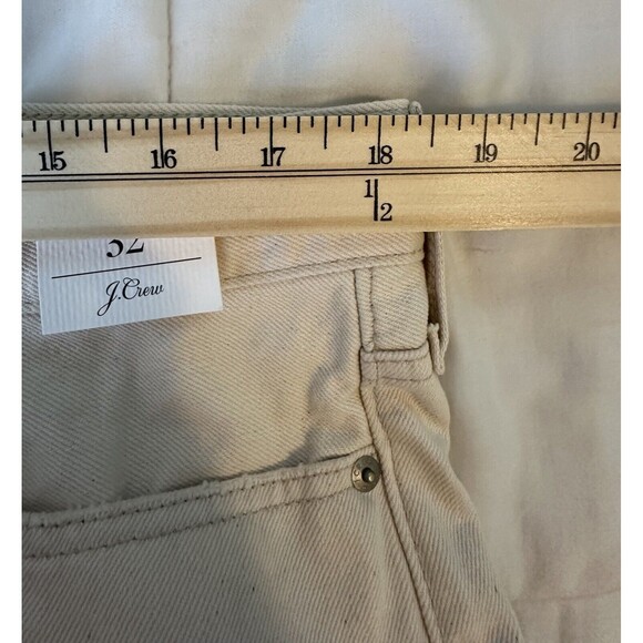 J. CREW Full Length Classic Straight Jeans Cream Ecru Women's SIZE 32 NWT - Picture 7 of 10